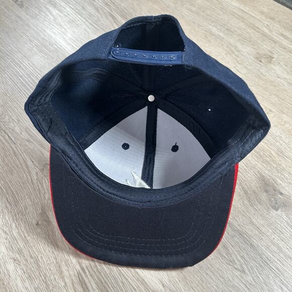 Vintage Atlanta Braves Hat Snapback MLB Baseball‎ Blue Red Wool Blend Cap - Picture 3 of 8